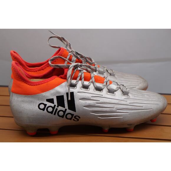 Adidas Mens Rare X 16.1 FG Cleats S81939 Silver Soccer Cleats Shoes Mens 10 - Picture 6 of 11